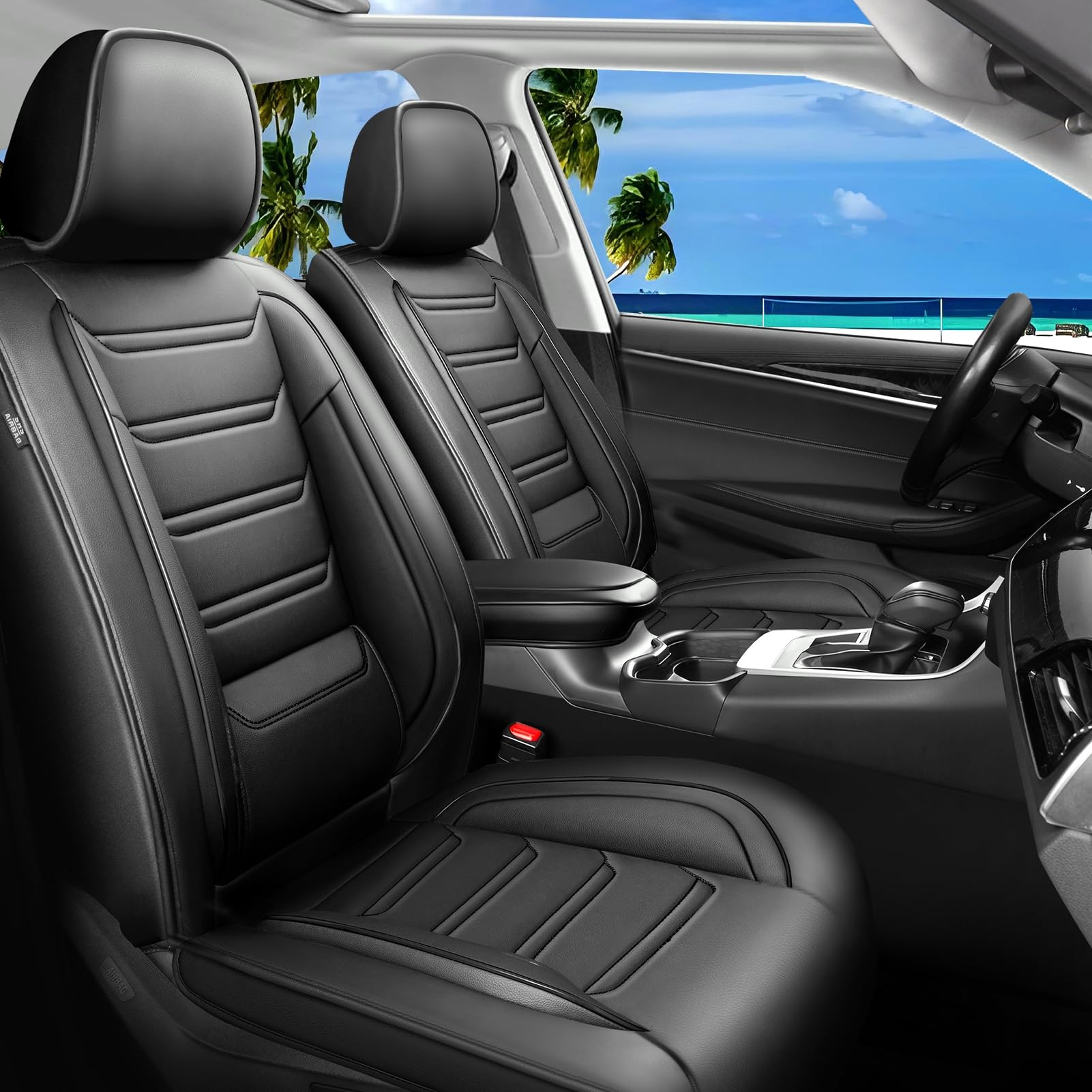 Ford Bronco Sport Seat Covers — Premium Full-Coverage Leather, Waterproof & Airbag-Compatible